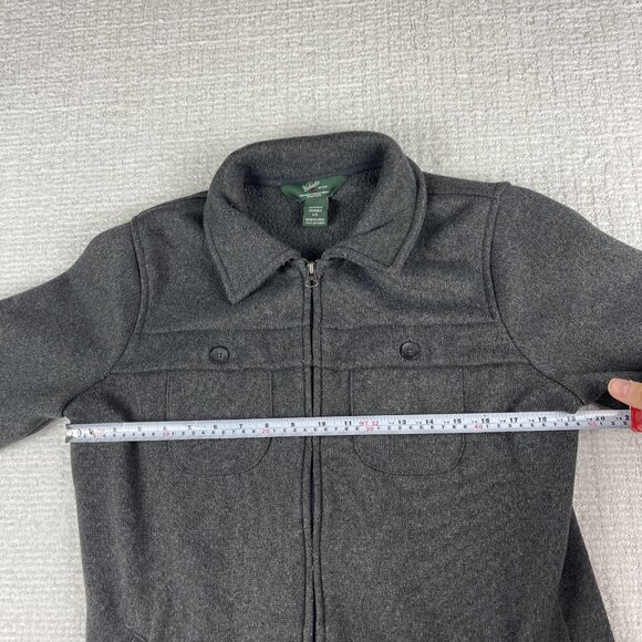 Woolrich Women's Shirt Jacket Chore Size Large Gray Pockets Outdoor - Picture 7 of 16